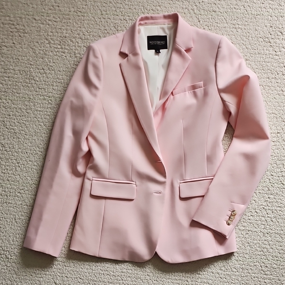 Pink Women's Blazer by Banana Republic